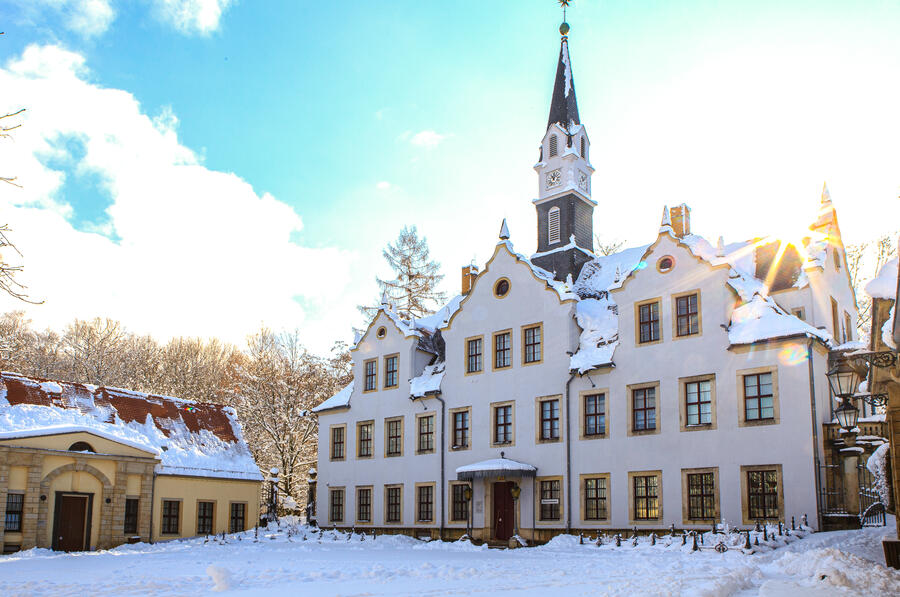 Schloss Burgk ist heute musikalisches Türchen des Freitaler kulturellen Weihnachtskalenders