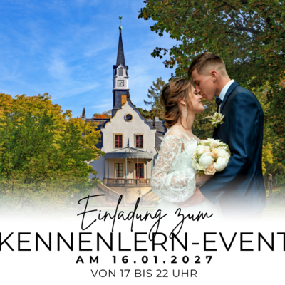 Handverlesene Hochzeitsdienstleister aus der Region stellen sich vor, festliches Buffet & Getränke inklusive, Speed-Dating mit Dienstleistern, persönliche Beratung zu Hochzeitsarrangements